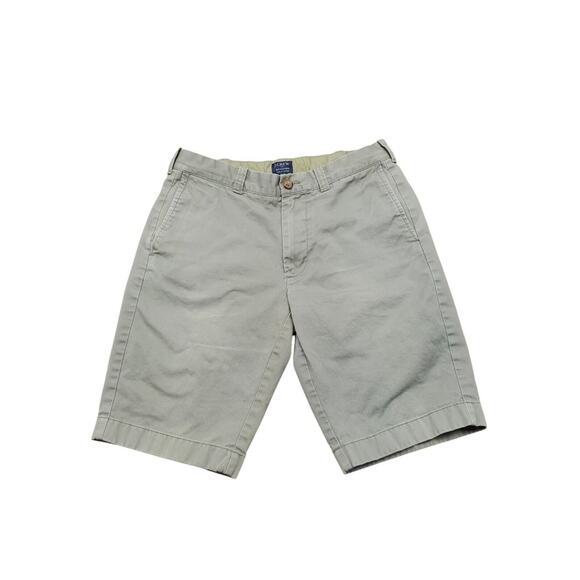 Men's J. Crew Green "Rivington" 100% Cotton Chino Shorts | Size 31 - Picture 1 of 9